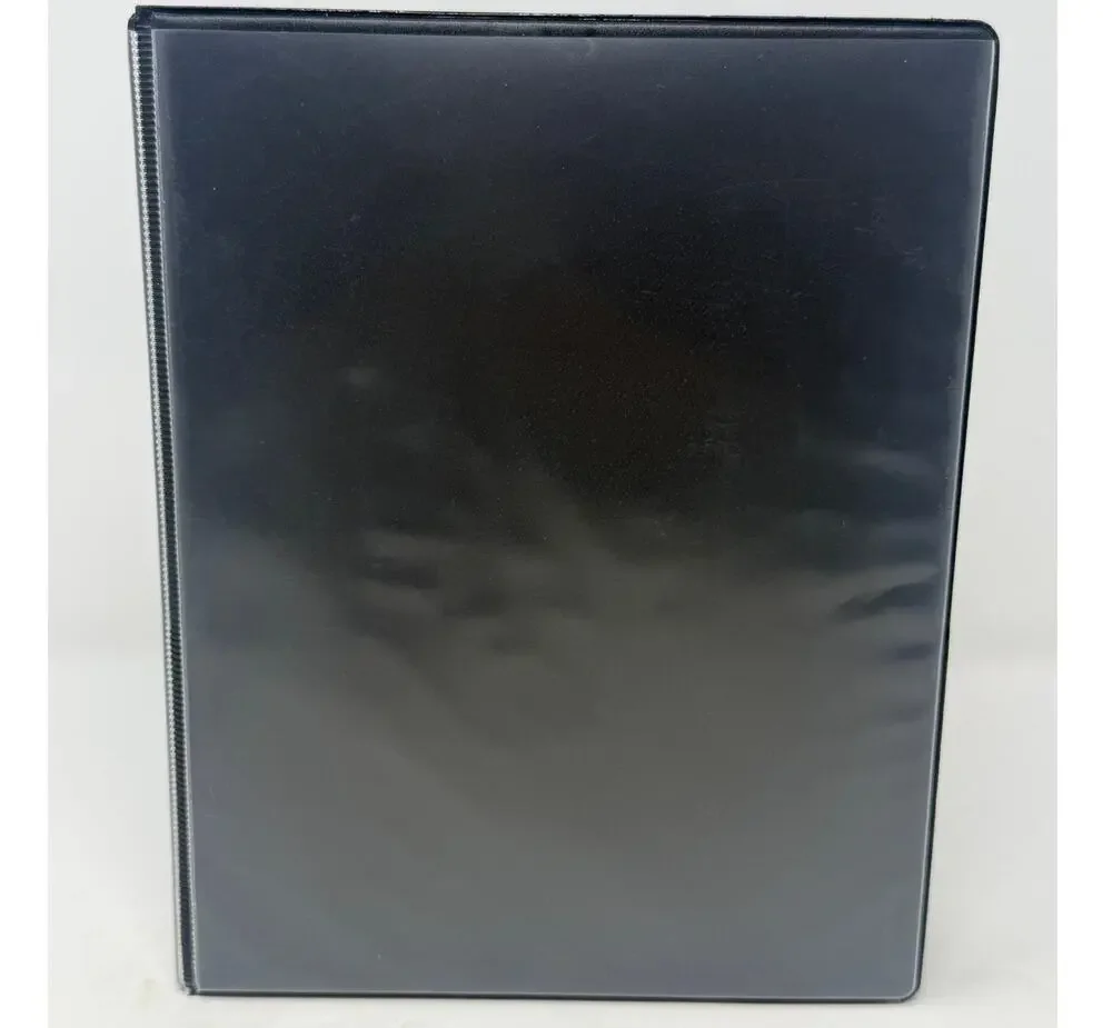 Pen Gear Black Mini Durable View 175 Sheet Capacity 1 inch Three Ring Binder